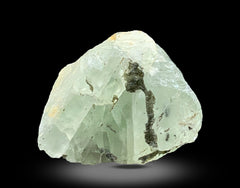 Etched Green Fluorite Crystals with Schorl Lot from Skardu