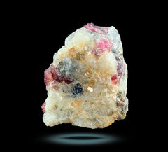Ruby Crystals with Pyrite and Mica on Matrix from Afghanistan