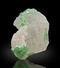 Morganite with Green Tourmaline from Afghanistan