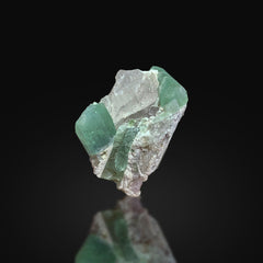 Green Tourmaline Crystals on Matrix from Afghanistan