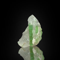 Green Tourmaline with Quartz Specimen Lot from Afghanistan – 42 g | 13 Pieces