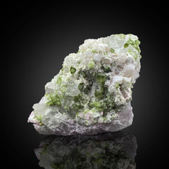 Green Tourmaline Cluster on Matrix from Afghanistan
