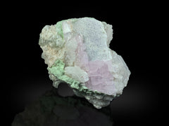 Kunzite with Quartz on Matrix from Afghanistan