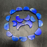 Lapis Lazuli Polished Moons from Afghanistan – 62 g | 22 Pieces