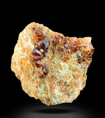 Almandine Garnet Cluster on Matrix from Skardu, Pakistan