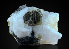 Green Cap Tourmaline with Quartz from Pakistan – 7 Piece Lot
