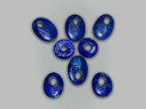 Polished Lapis Lazuli Jewelry Beads Lot from Afghanistan – 59 g | 7 Pieces