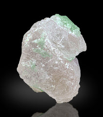 Morganite with Green Tourmaline from Afghanistan