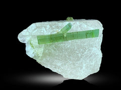 Green Tourmaline with Quartz Lot from Afghanistan – 100 g | Lot of 9