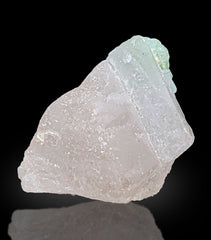 Morganite with Green Tourmaline from Afghanistan