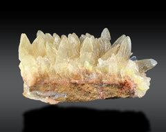 Mixed Mineral Specimen – Iron Coated Quartz, Calcite, Green Fluorite, Diopside & Sphene