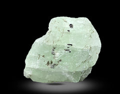 Etched Green Fluorite Crystals with Schorl Lot from Skardu