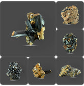 Schorl Tourmaline Cluster on Matrix Specimens Lot from Skardu, Pakistan