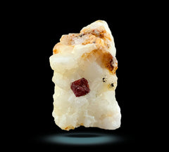 Ruby Crystals with Pyrite and Mica on Matrix from Afghanistan