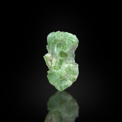 Green Tourmaline on Quartz Crystals Matrix from Afghanistan