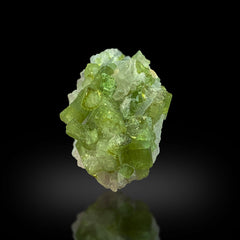 Green Tourmaline on Quartz Matrix Afghanistan