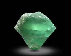 Etched Green Fluorite Crystals with Schorl Lot from Skardu