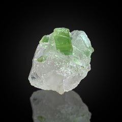 Green Tourmaline on Matrix Specimen from Afghanistan
