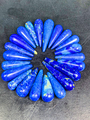 Lapis Lazuli Polished Drop Lot of 22 from Afghanistan