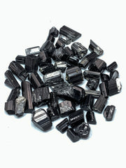 Black Tourmaline Rough Crystals from Pakistan – 133 g Mineral Lot