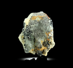 Etched Aquamarine Crystal with Schorl Tourmaline from Skardu