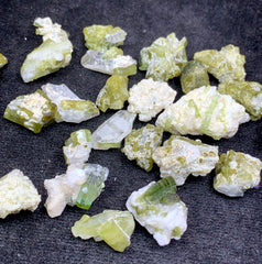 Green Tourmaline Crystals on Matrix from Afghanistan | 26 g