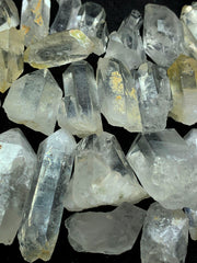 Clear Iron Coated Quartz Crystals Lot from Pakistan