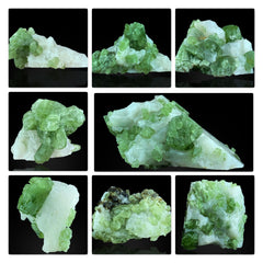 Diopside Specimen Lot from Pakistan – 7 Mineral Specimens