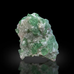 Green Tourmaline on Quartz Matrix Afghanistan