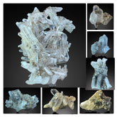 Luster Laser Quartz Cluster Specimen Lot – 7 Pieces
