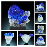 Natural Lazurite Crystal on Matrix from Afghanistan – 7 Piece Mineral Lot
