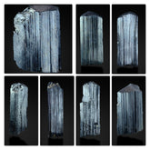 Black Tourmaline Crystal Lot from Pakistan – 7 Piece 128 g Specimens