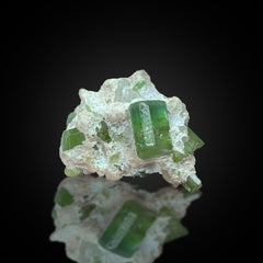 Green Tourmaline on Matrix Specimen from Afghanistan