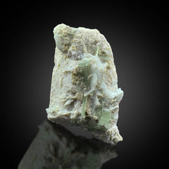 Green Tourmaline Cluster on Matrix from Afghanistan