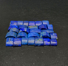 Polished Lapis Lazuli Beads Lot from Afghanistan – 59 g