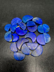 Lapis Lazuli Polished Moons from Afghanistan – 62 g | 22 Pieces