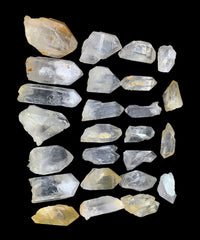 Clear Iron Coated Quartz Crystals Lot from Pakistan