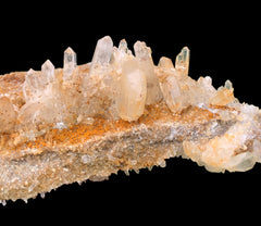 Natural Iron Coated Quartz on Matrix from Pakistan