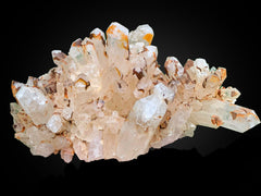 Iron Coated Quartz Cluster on Matrix from Pakistan