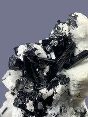 Schorl Tourmaline Crystals on Feldspar Matrix Specimen from Skardu, Pakistan – 515 g