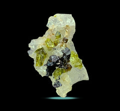 Green Tourmaline on Matrix Specimen from Afghanistan