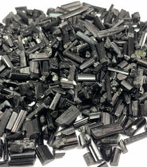 Black Tourmaline Crystals from Skardu Pakistan – 420 g Mineral Lot