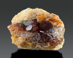 Spessartine Garnet Crystal on Matrix Specimen Lot from Pakistan – 7 Pieces