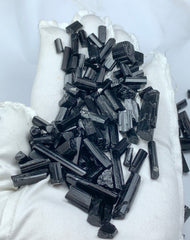 Black Tourmaline Crystals from Pakistan – 223 g Mineral Lot