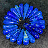 Lapis Lazuli Polished Drop Lot of 22 from Afghanistan