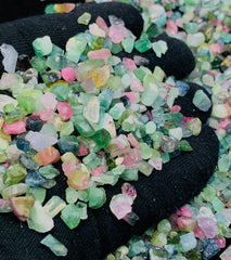 Mixed Color Tourmaline Crystals from Afghanistan – 273 g Mineral Lot
