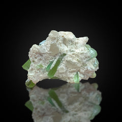 Green Tourmaline on Matrix Specimen from Afghanistan