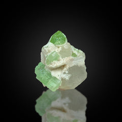 Green Tourmaline on Matrix Specimen from Afghanistan