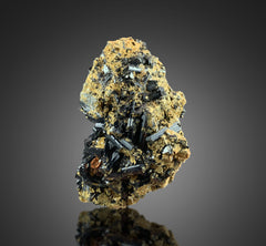 Natural Black Tourmaline on Matrix from Skardu, Pakistan