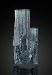 Green Cap Tourmaline Crystals from Pakistan – 10 Piece 20 g Crystal Lot